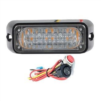 Amber 12W 12Flash Sekrup Basis Led Strobo Light