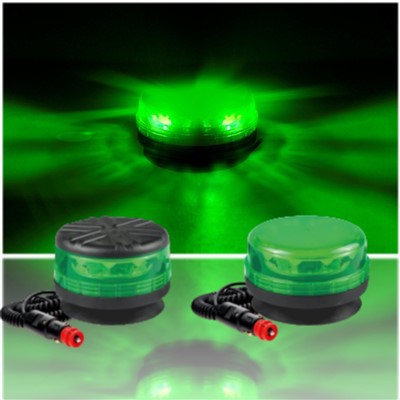 12-24VDC Universal Magnetic Amber Emergency Rotation Din Base Signal LED Strobe Beacon Light For Cars Trucks New Condition factory