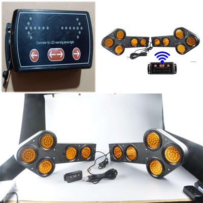 Remote-Controlled LED 10-36V Traffic Arrow Board Light Construction Strobe For Truck Road Safety New Car Light Accessories best
